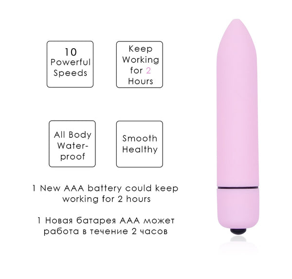 Crystal Anal Plug and Bullet Vibrator Set