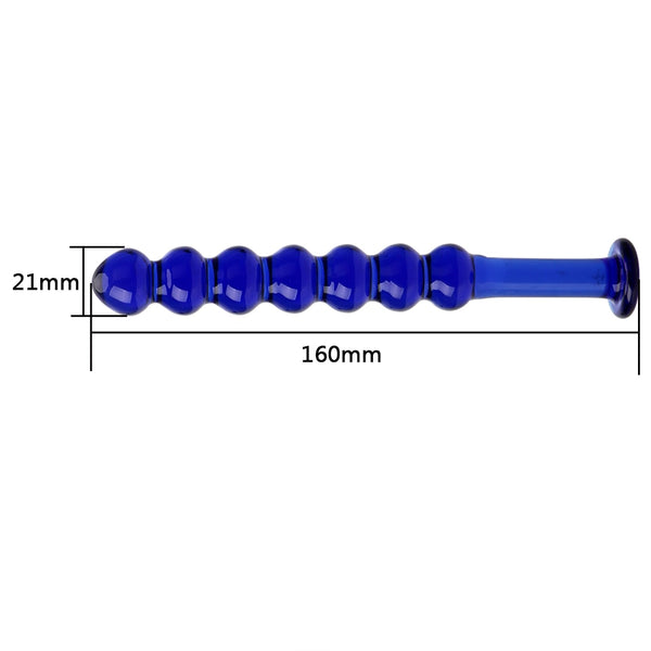 Glass Anal Beads Plug