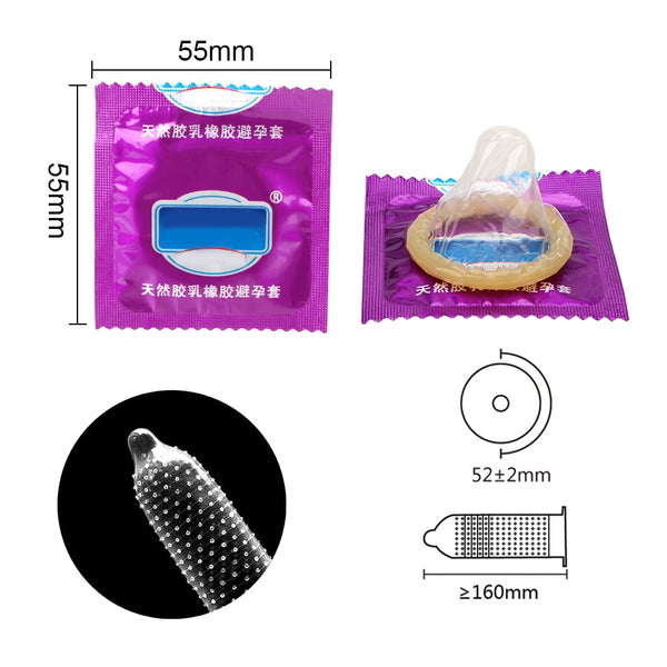 5D Thread Ribbed G Point Latex Condoms