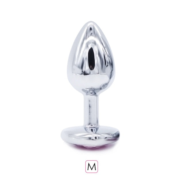 Crystal Anal Plug and Bullet Vibrator Set