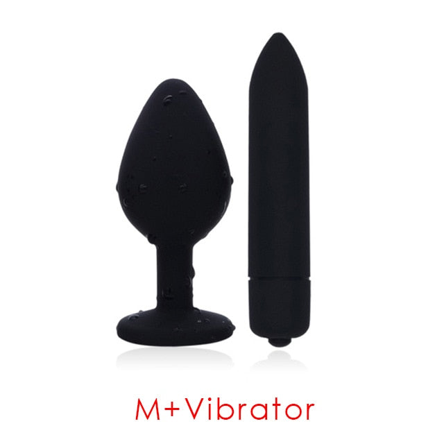 Silicone Anal Plug and 10 Speed Bullet Vibrator Kits
