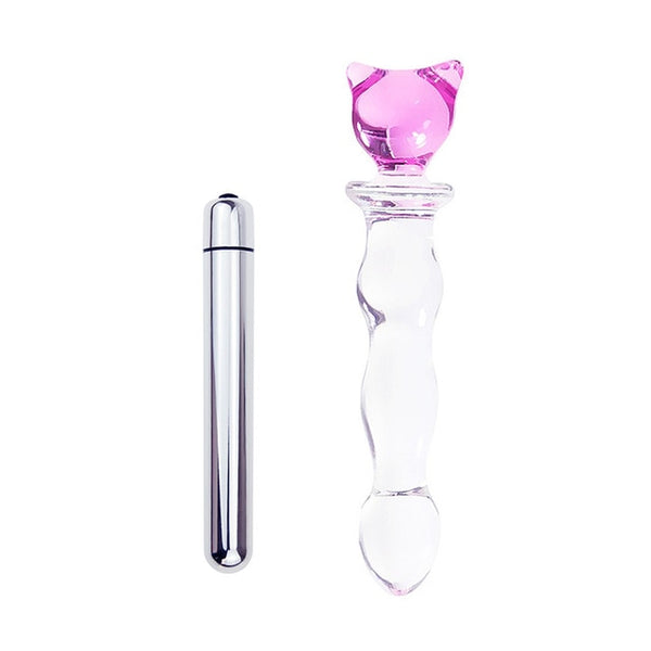 Crystal Butt Plug and Bullet Vibrator Set