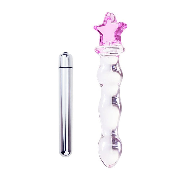 Crystal Butt Plug and Bullet Vibrator Set